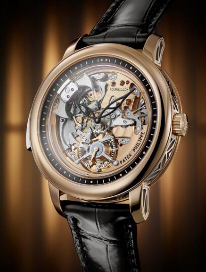 The skeleton dial allows the wearers to enjoy the movement.